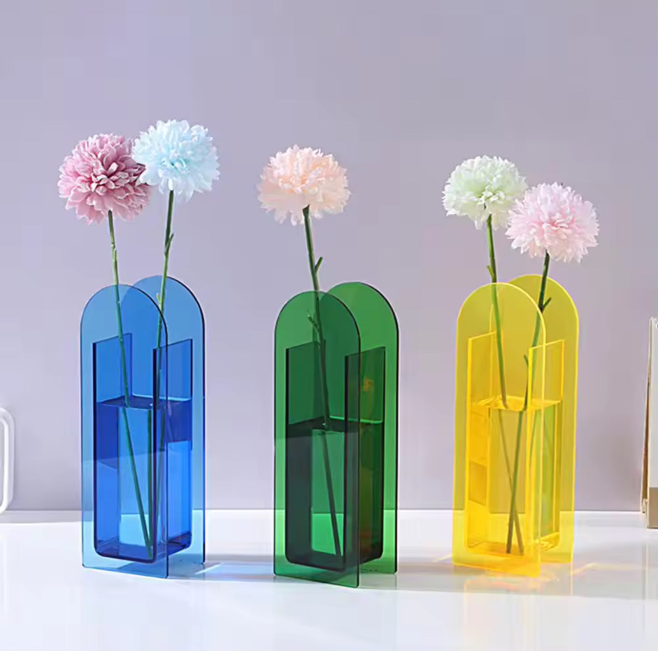 Vase Plexi Coloré