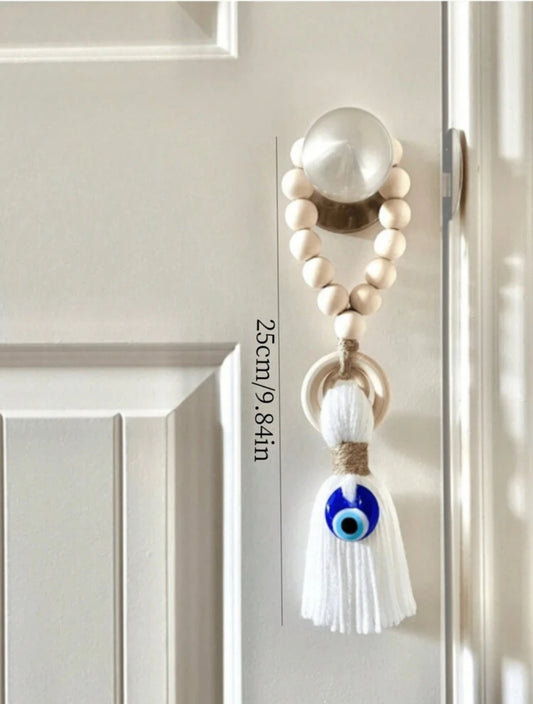 Décoration Poignée de Porte Œil Bleu