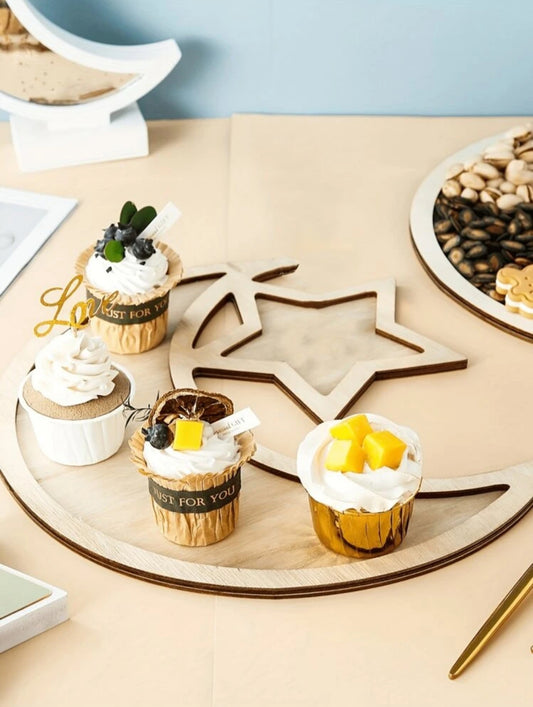 Plateau Lune en Bois