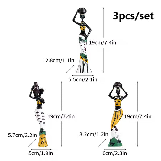 Figurines Africaines Décoratives