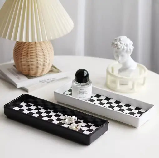 Plateau Rectangulaire Damier