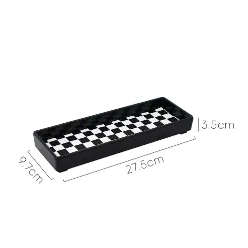 Plateau Rectangulaire Damier