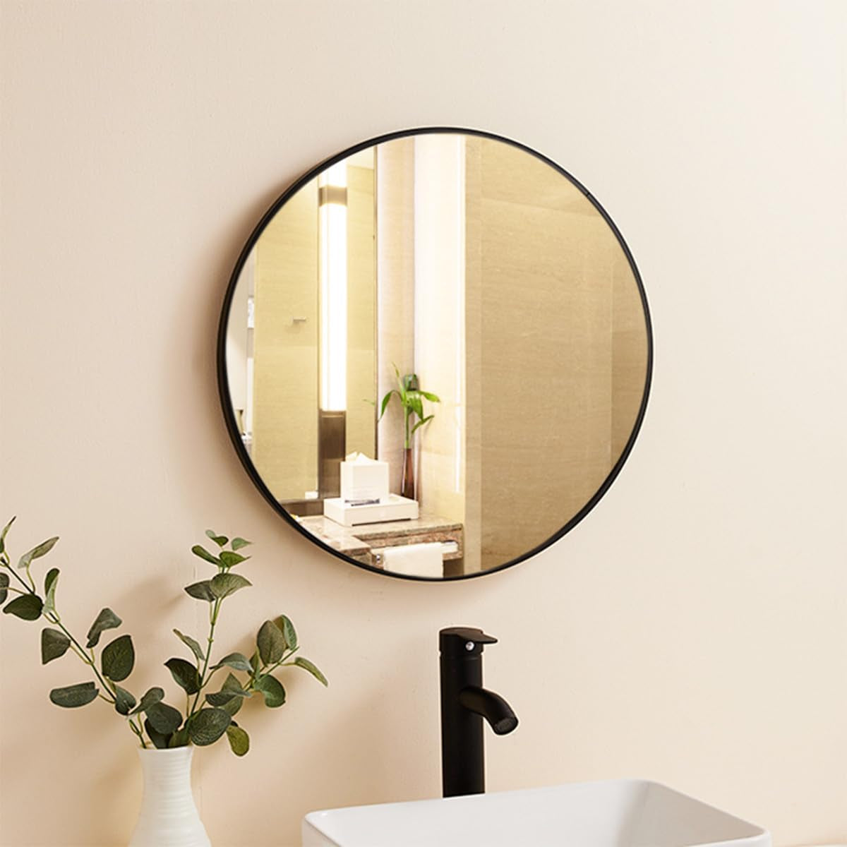 Miroir Rond Moderne 80 cm