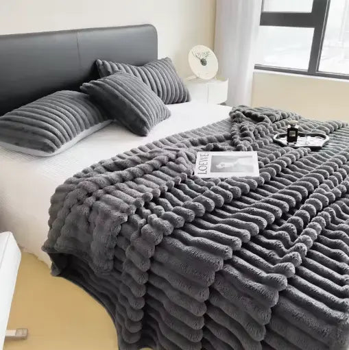 Plaid Velours Côtelé