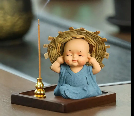 Porte Encens Bouddha Souriant