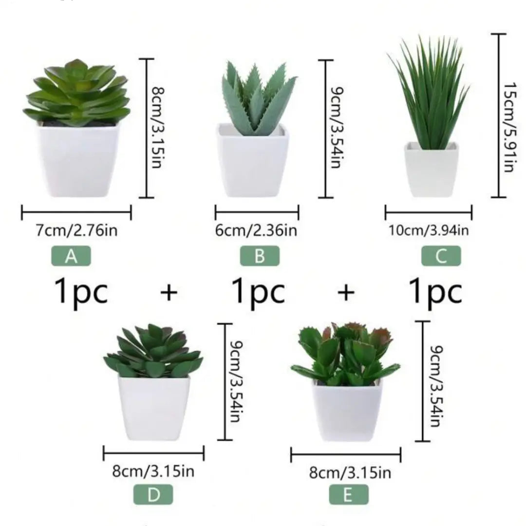 5 Plantes Artificielles Déco