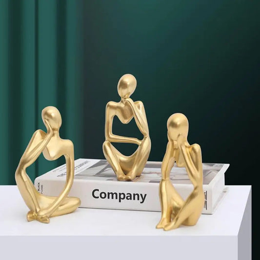 Sculptures Abstraites Dorées