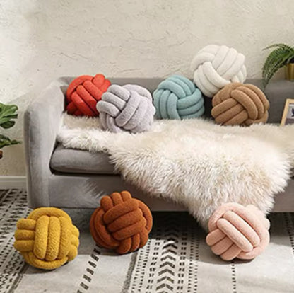 Coussin Boule Tressée