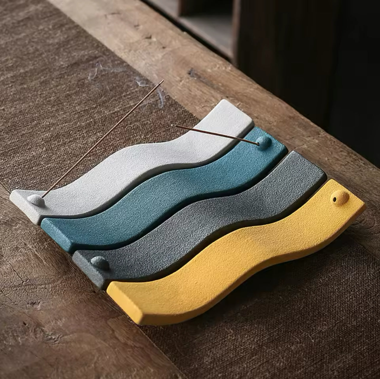 Porte Encens Ondulé