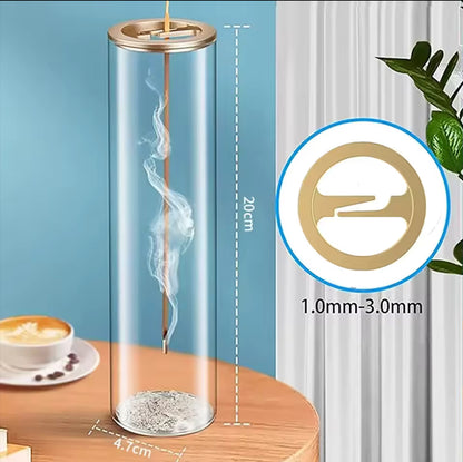 Porte Encens Tube en Verre