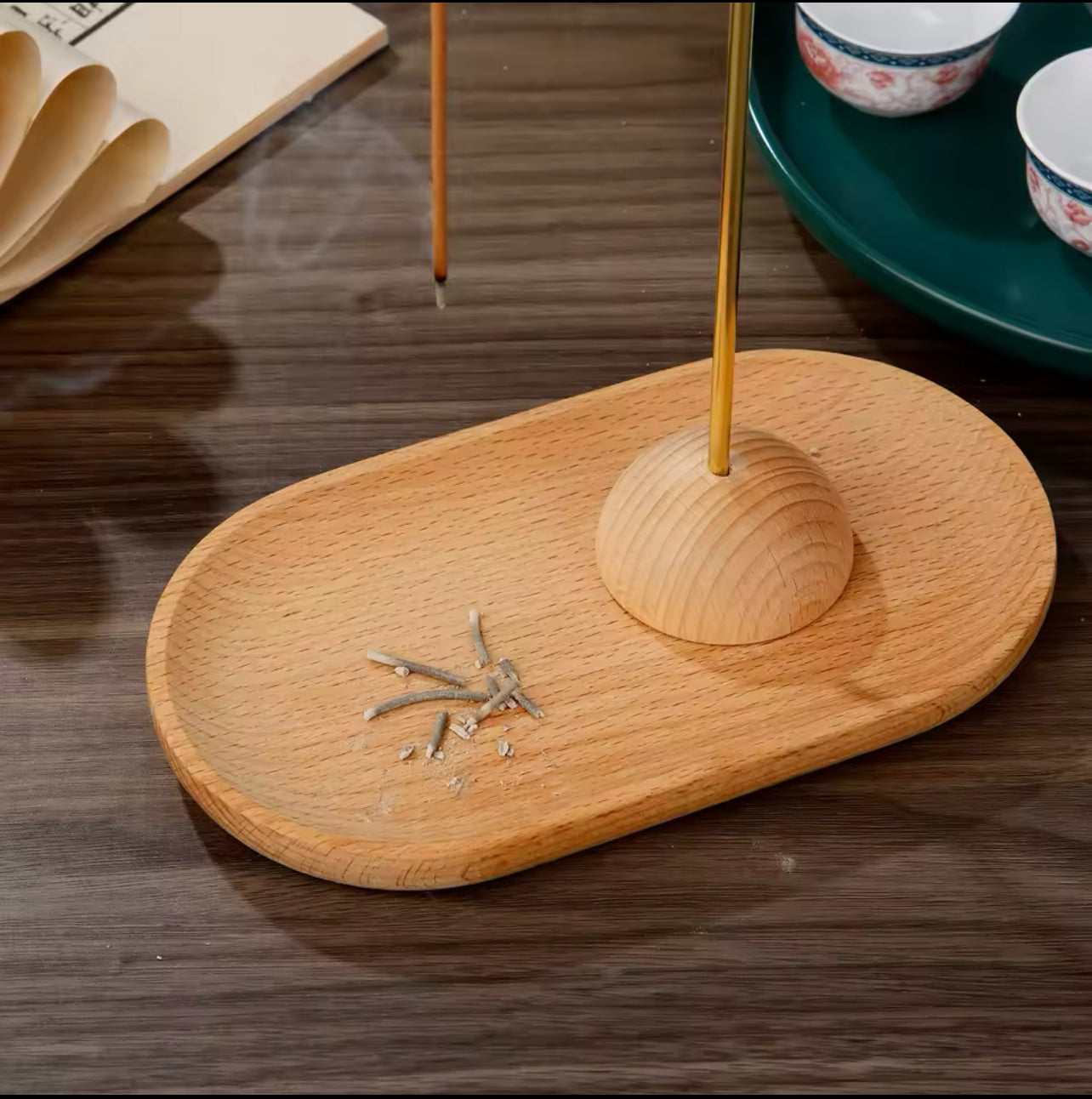 Porte encens en bois