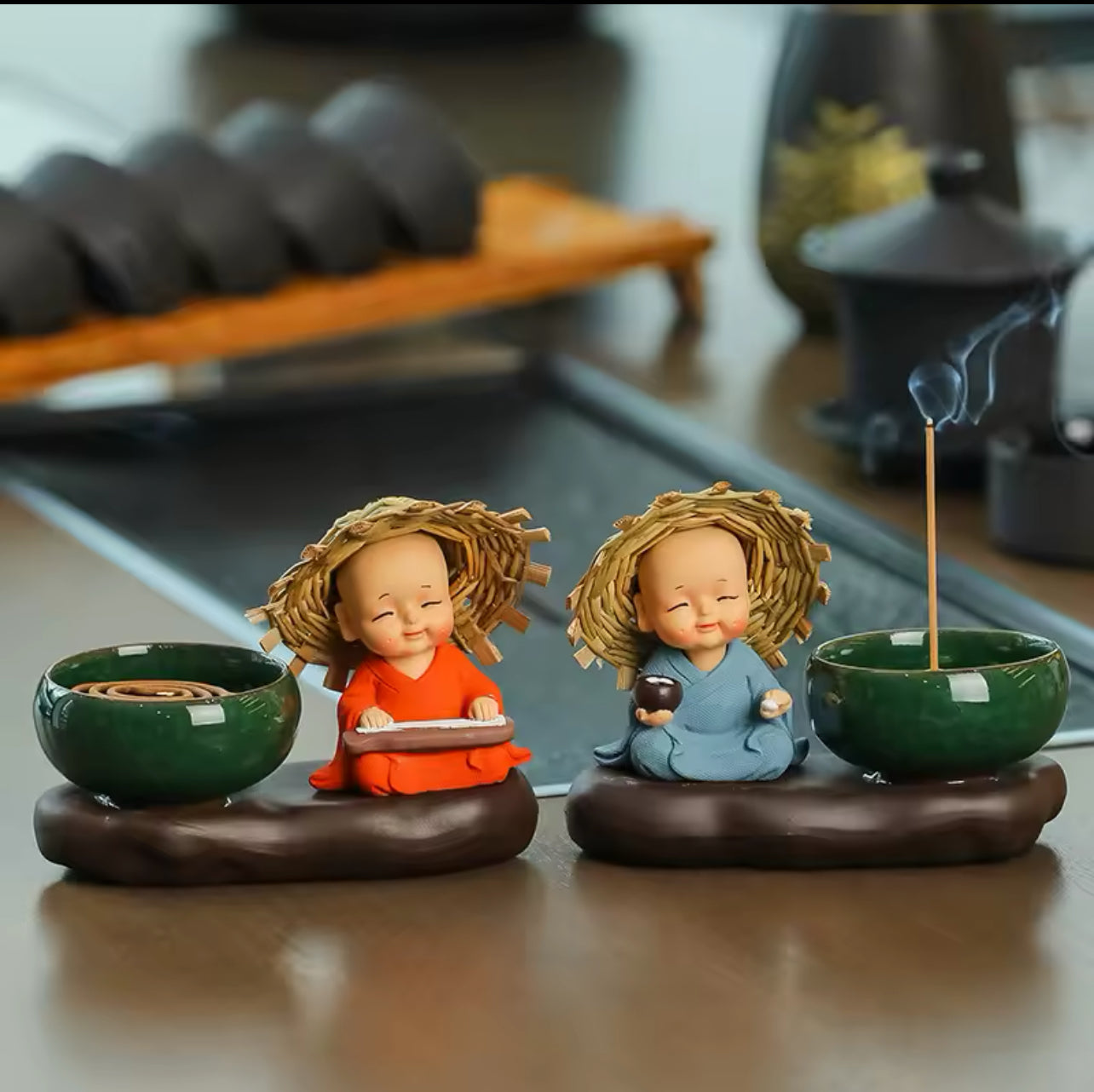 Bouddha Porte Encens