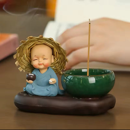 Bouddha Porte Encens