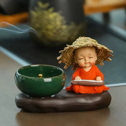 Bouddha Porte Encens