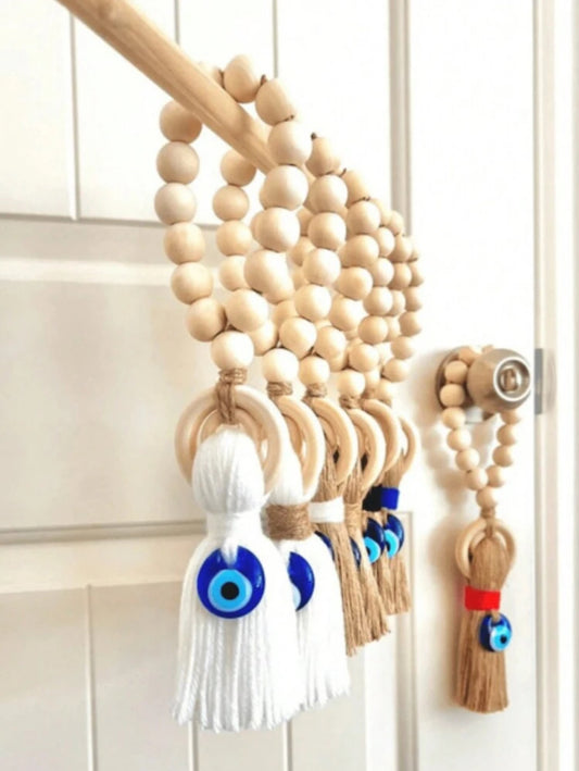 Décoration Poignée de Porte Œil Bleu