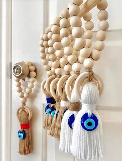 Décoration Poignée de Porte Œil Bleu