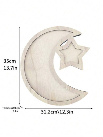 Plateau Lune en Bois
