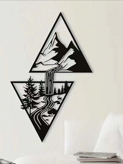 Tableau Métal Montagne