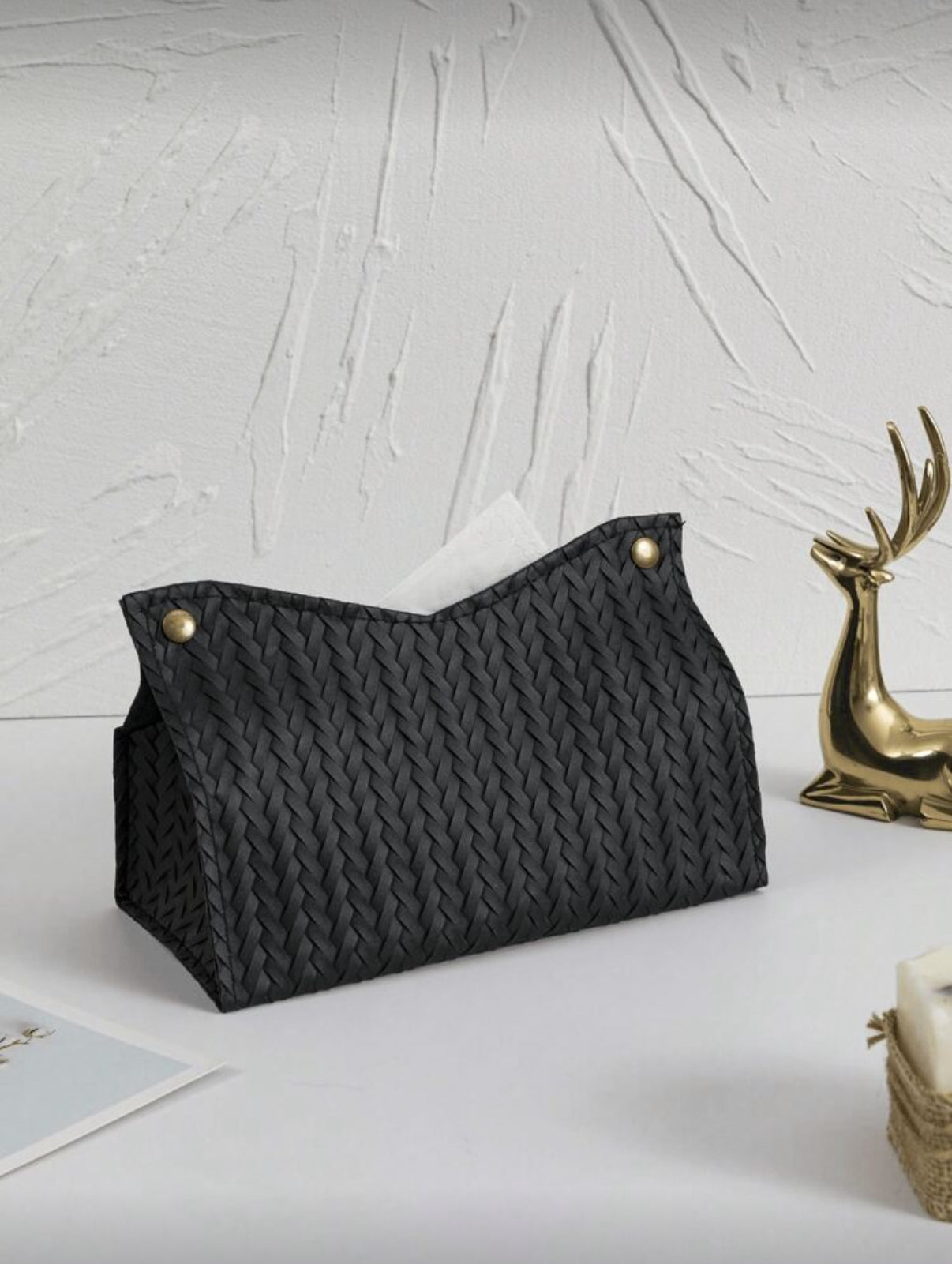 Boîte Mouchoirs Cuir