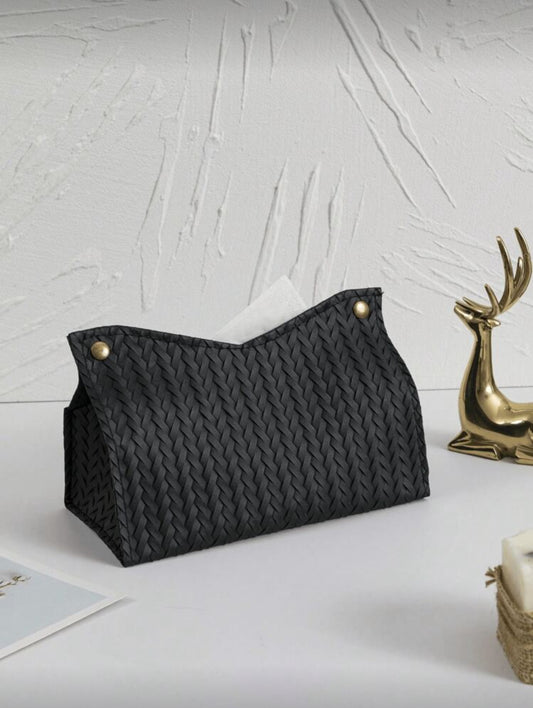 Boîte Mouchoirs Cuir