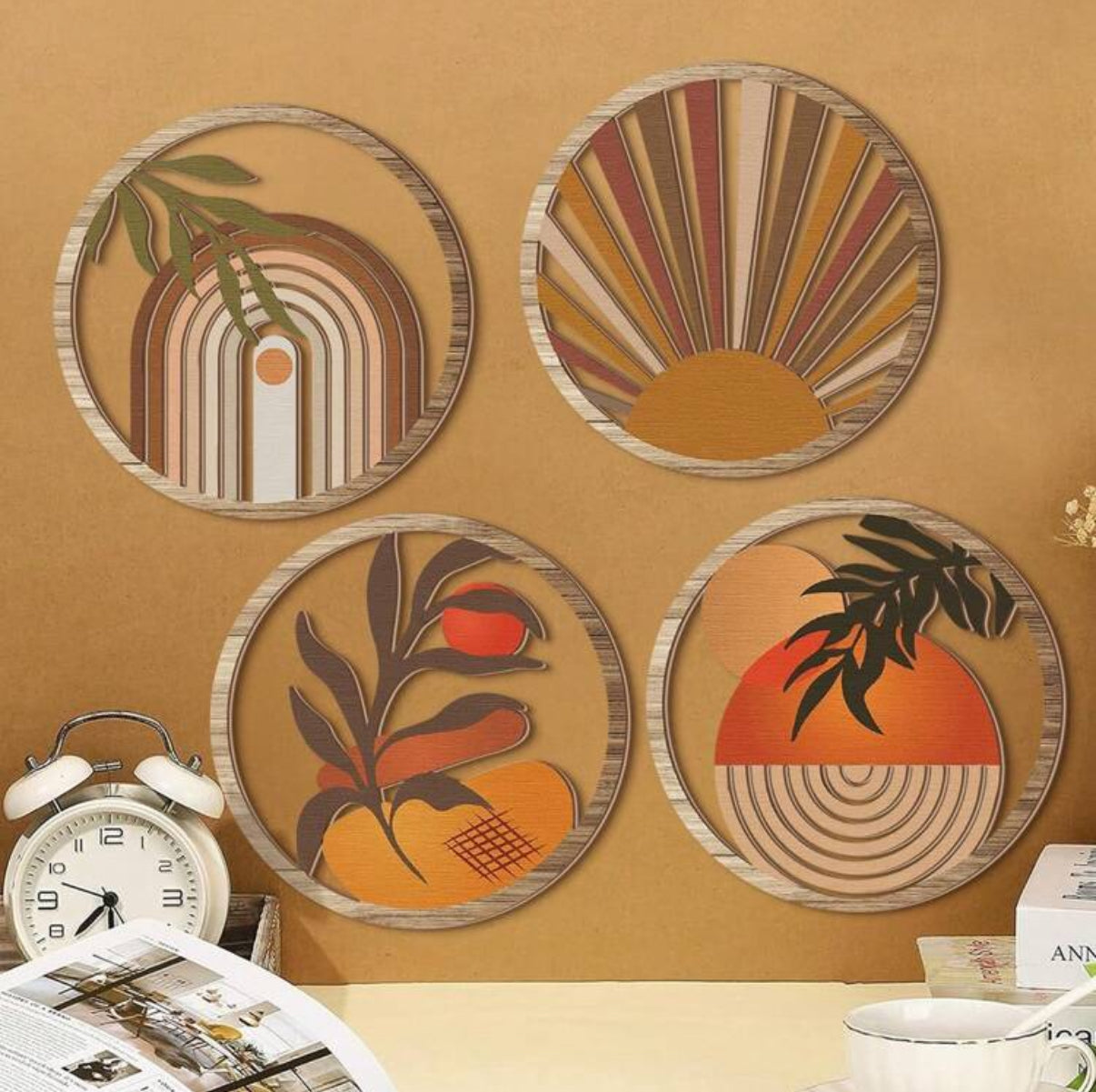 4 Tableaux Muraux Bohème