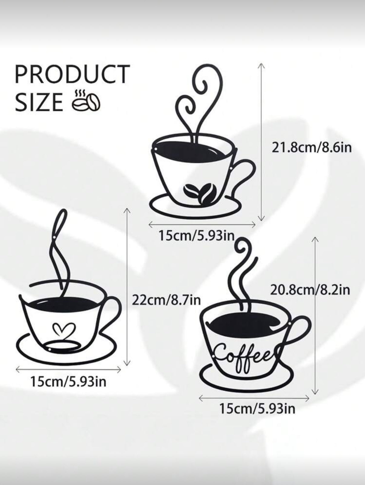 3 Tableaux Muraux Café