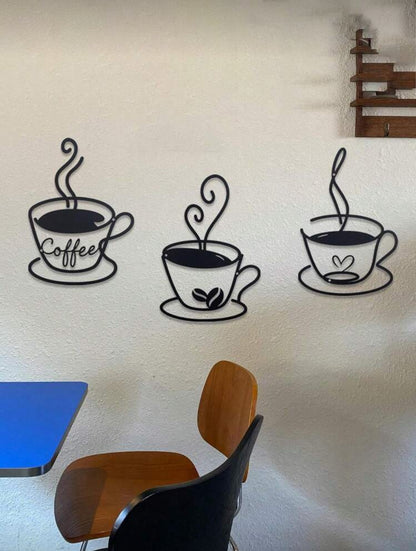 3 Tableaux Muraux Café