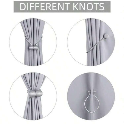 2 Attaches Rideaux Magnétiques