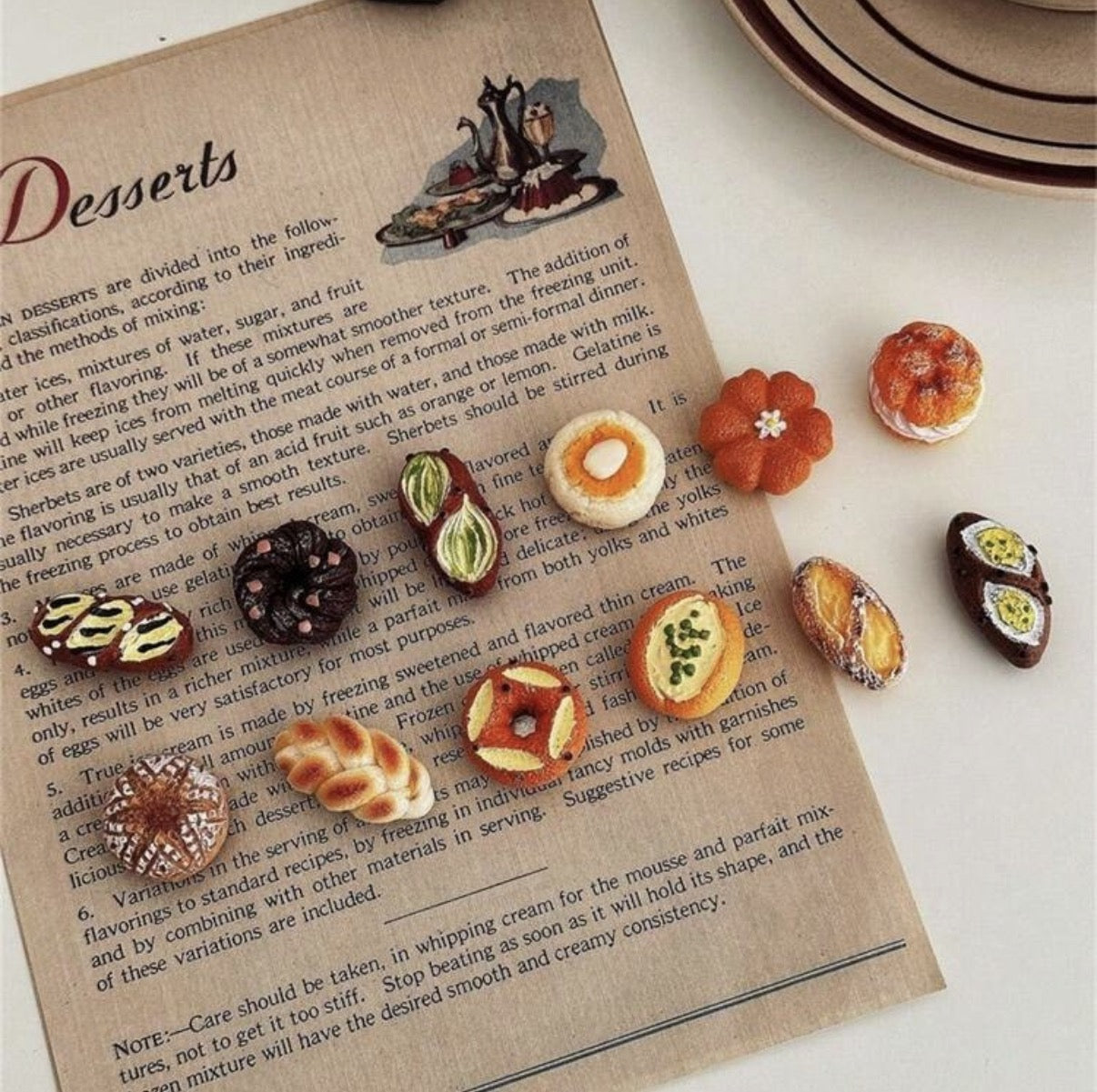 Aimants Frigo Pâtisseries