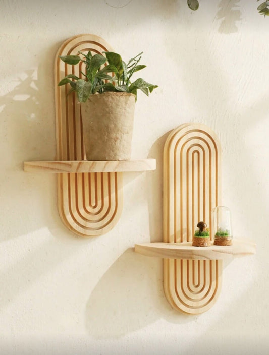 Étagère Murale Bois x2