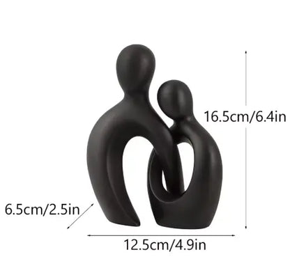Sculpture Abstraite Couple Moderne
