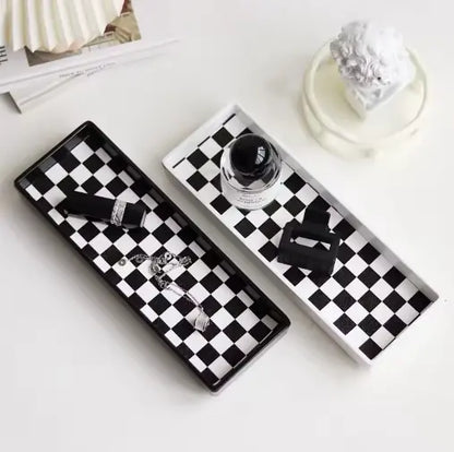 Plateau Rectangulaire Damier