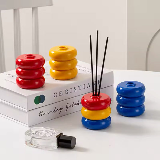 Vase Empilé Coloré