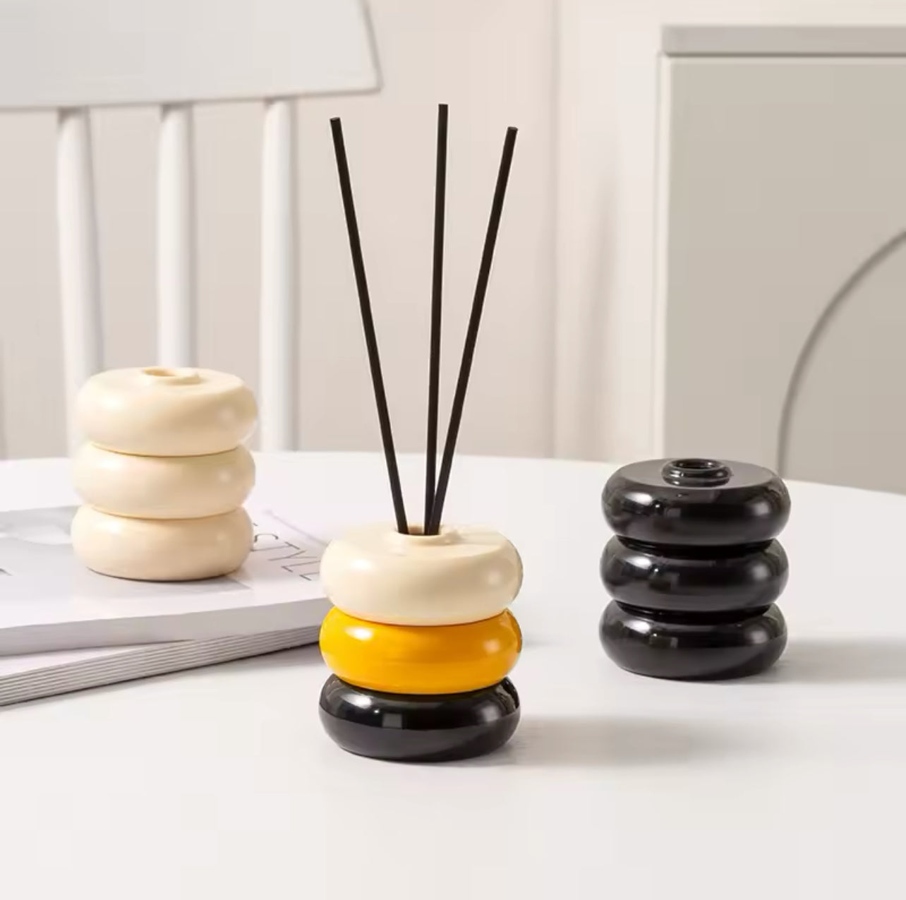 Vase Empilé Coloré