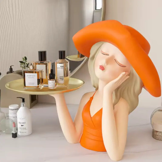 Figurine Femme Plateau