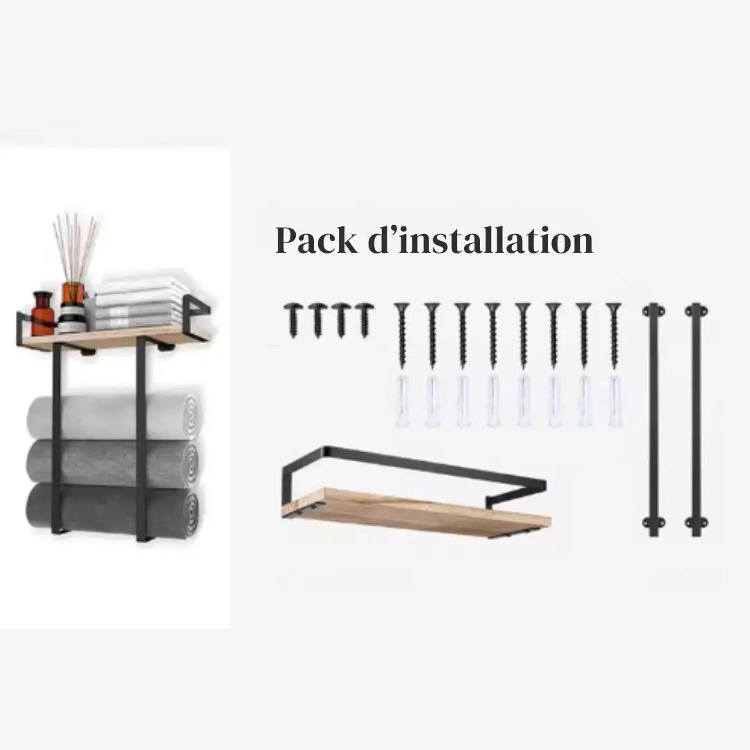 Étagère Serviettes Murale