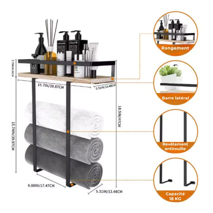 Étagère Serviettes Murale
