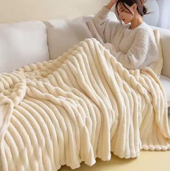 Plaid Velours Côtelé