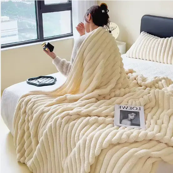 Plaid Velours Côtelé