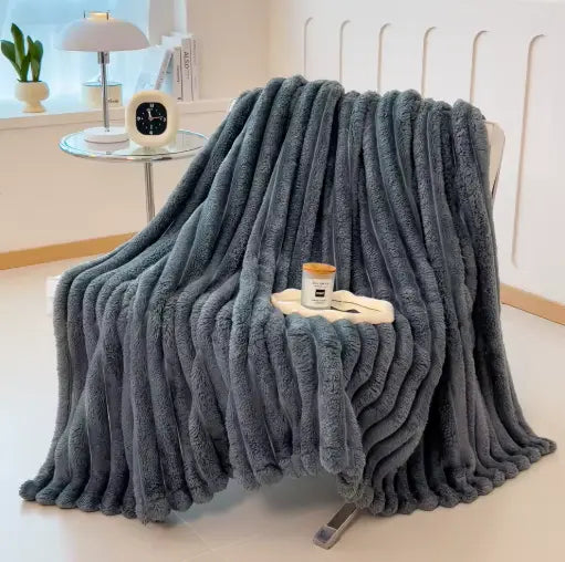 Plaid Velours Côtelé