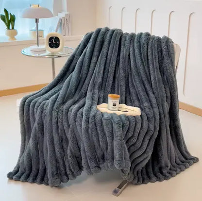 Plaid Velours Côtelé