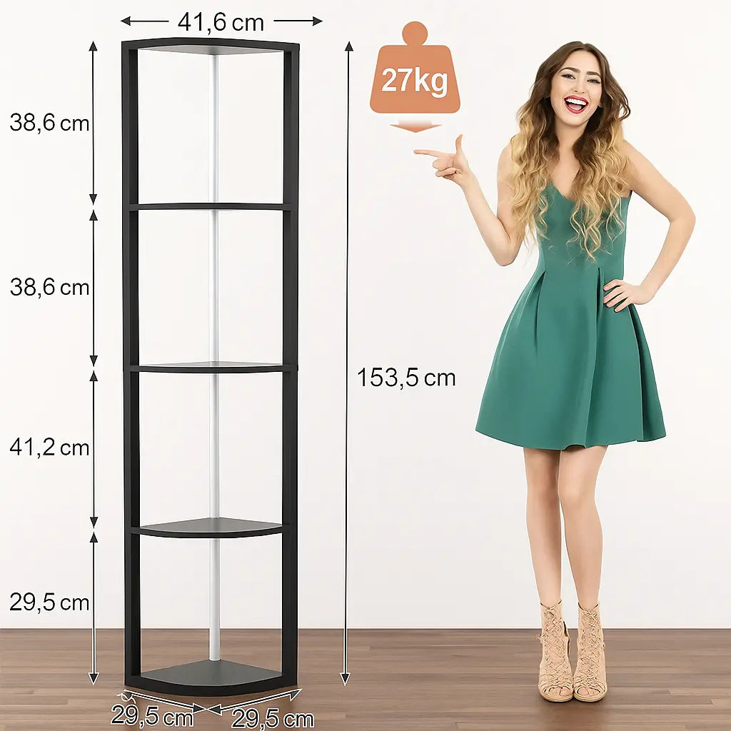 Étagère d'angle LED RGB