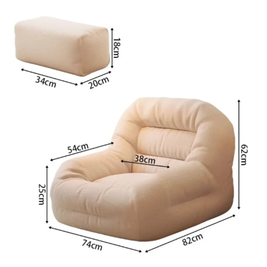 Fauteuil Daim Cocoon Plus