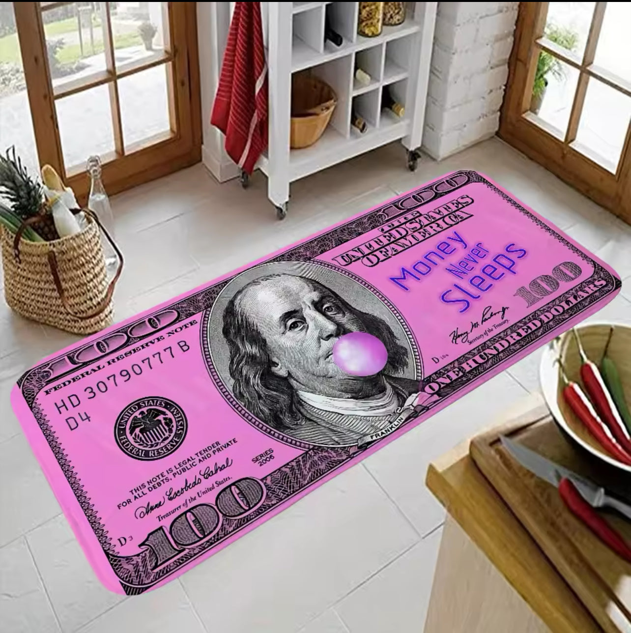 Tapis Dollar Rose