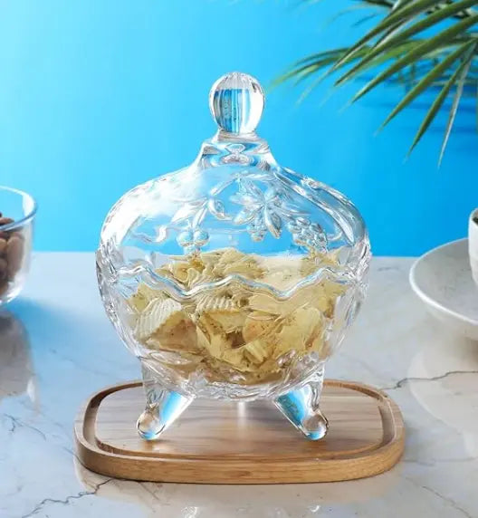 Bonbonnière en Verre Décorative
