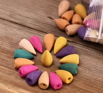 20 Cônes Encens Colorés