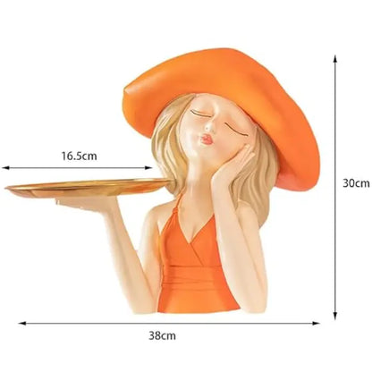 Figurine Femme Plateau