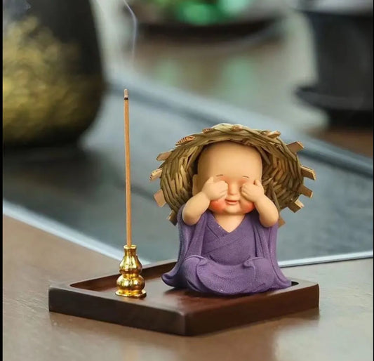 Porte Encens Bouddha Souriant