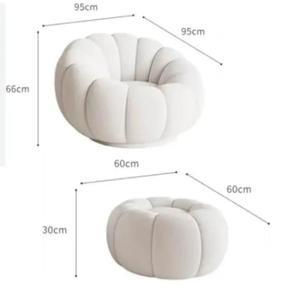 Pouf Lounge Citrouille